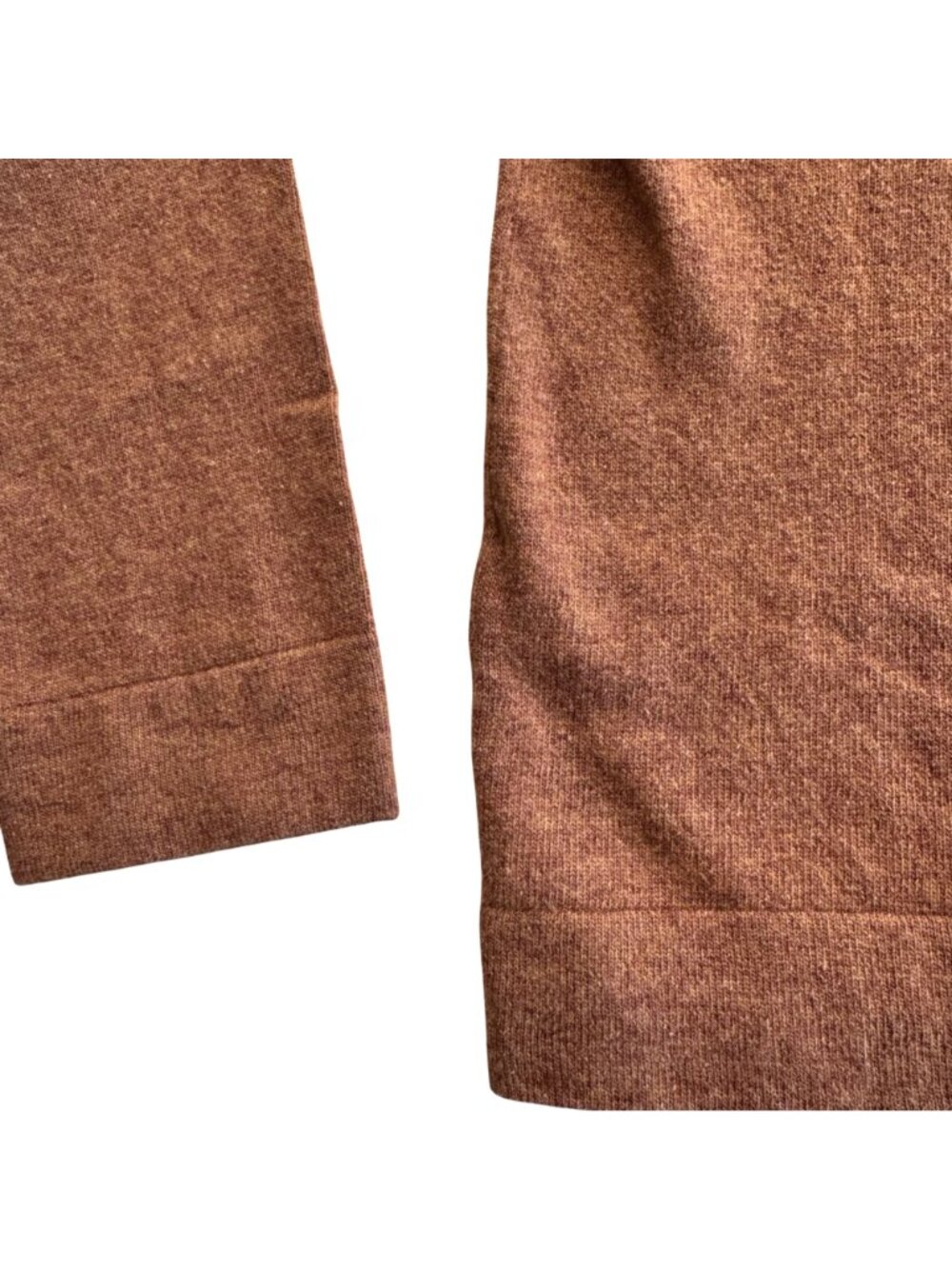 J. Crew Womens Teddie Sweater Rust Brown Wool Blend L Crewneck Soft Knit New - Picture 13 of 14